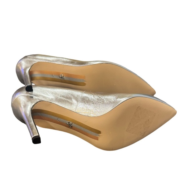 Sam Edelman Hazel Pointed Toe Pump - Silver Metallic 6 - Picture 6 of 7